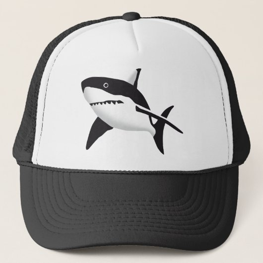 big white shark trucker pet (Voorkant)