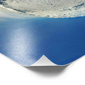 Big White Ski Hill Snow Wereldbol Tiny Planet Foto Afdruk (Hoek)