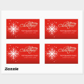 Big White Snowflake - Vakantie Stickers (Vel)
