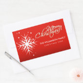 Big White Snowflake - Vakantie Stickers (Envelop)