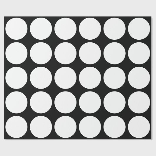 Big White Stippen Cadeaupapier (Vlak)