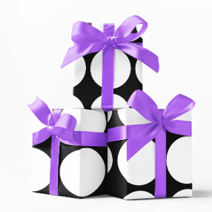 Big White Stippen Cadeaupapier