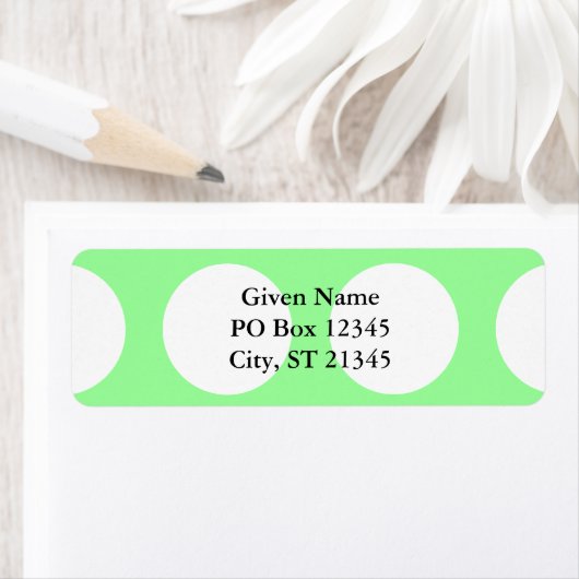 Big White Stippen Etiket (Insitu)