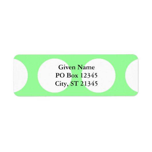 Big White Stippen Etiket (Voorkant)