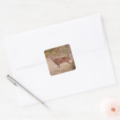 Big White Tailed Deer Buck Antlers Sticker (Envelop)