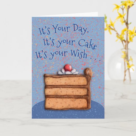 Big Wish Kaart (Gele Bloem)