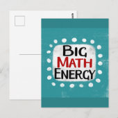 Big Wiskunde Energy Briefkaart (Voorkant / Achterkant)