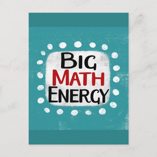 Big Wiskunde Energy Briefkaart (Voorkant)