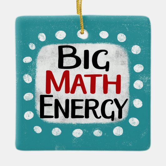 Big Wiskunde Energy Ornament (Voorkant)