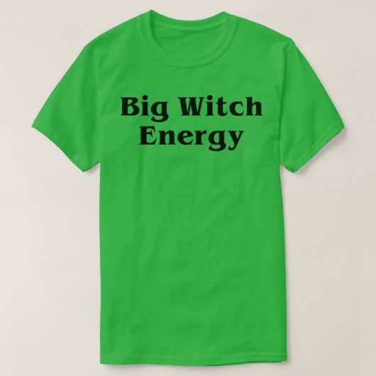 Big Witch Energy Spooky Seizoen Funny Cute Halowee T-shirt (Design voorkant)