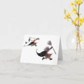 Big Witch, kleine heks Kaart (Gele Bloem)