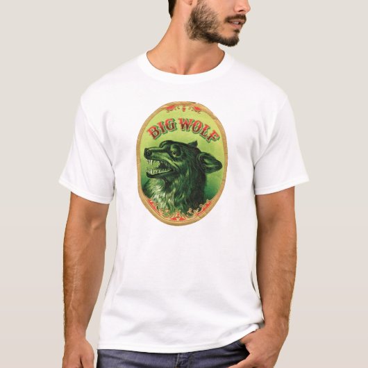 Big Wolf Cigar Label T-shirt (Voorkant)