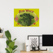 Big Wolf sigarenlabel Poster (Thuiskantoor)