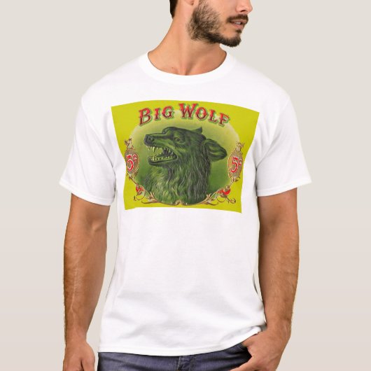 Big Wolf sigarenlabel T-shirt (Voorkant)