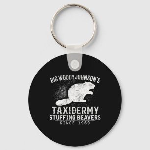 Big Woody Johnson's Taxidermy Stuffing Bevers Sleutelhanger