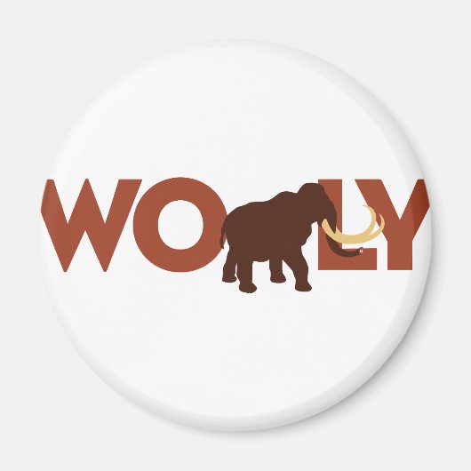 Big Wooly Mammoth Magneet (Voorkant)
