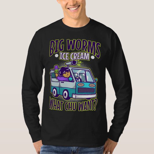 Big worms ice cream truck  1 t-shirt (Voorkant)