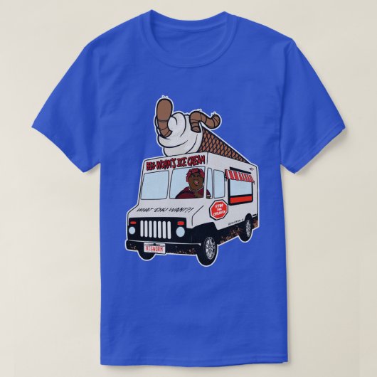 Big Worms Ice Cream Truck T-shirt (Design voorkant)