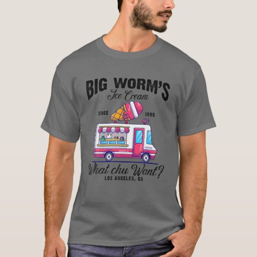 Big Worm's Ice Cream Wat Chu wil? T-shirt (Voorkant)
