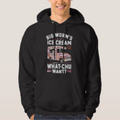 Big Worm's Ice Cream Whatchu Wil Grappig IJs Hoodie (Voorkant)