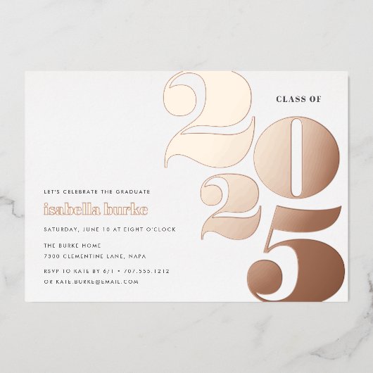 Big Year | 2023 Graduatiepartij Folie Uitnodiging (Voorkant)