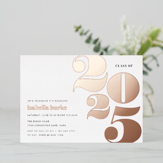 Big Year | 2023 Graduatiepartij Folie Uitnodiging (Staand Voorkant)