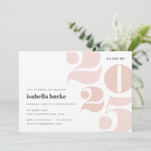 Big Year | Afstudeerpartij Kaart (Staand voorkant)