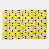 Big Yellow Allover Bleek Purpl-Kitchen Towel Theedoek (Horizontaal)