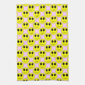 Big Yellow Allover Bleek Purpl-Kitchen Towel Theedoek (Verticaal)