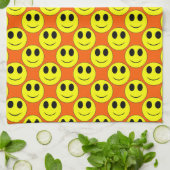 Big Yellow Allover Oranje-Kitchen Towel Theedoek (Gevouwen)
