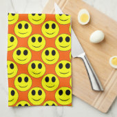 Big Yellow Allover Oranje-Kitchen Towel Theedoek (Quarter Fold)