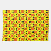 Big Yellow Allover Oranje-Kitchen Towel Theedoek (Horizontaal)