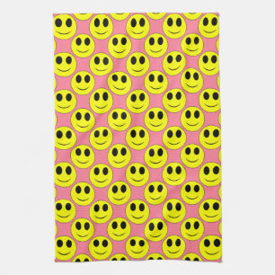 Big Yellow Allover Pink-Kitchen Towel Theedoek