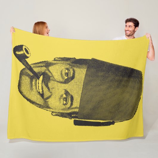 BIG YELLOW BOB BLANKEY FLEECE DEKEN (In situ)