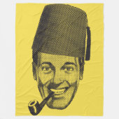 BIG YELLOW BOB BLANKEY FLEECE DEKEN (Voorkant)