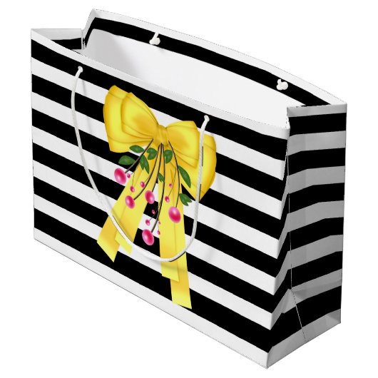 Big Yellow Bow, aangepast cadeau Large Cadeautasje (Achterkant Gekanteld)