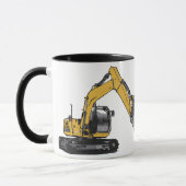 Big Yellow Excavator Mok (Links)