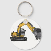 Big Yellow Excavator Sleutelhanger (Voorkant)