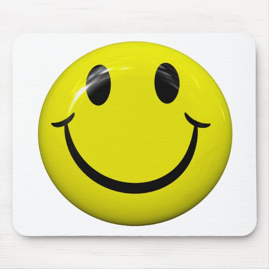 Big Yellow Face Mousepad Muismat (Voorkant)