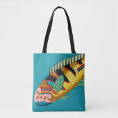 Big Yellow Fish Tote Bag (Voorkant)