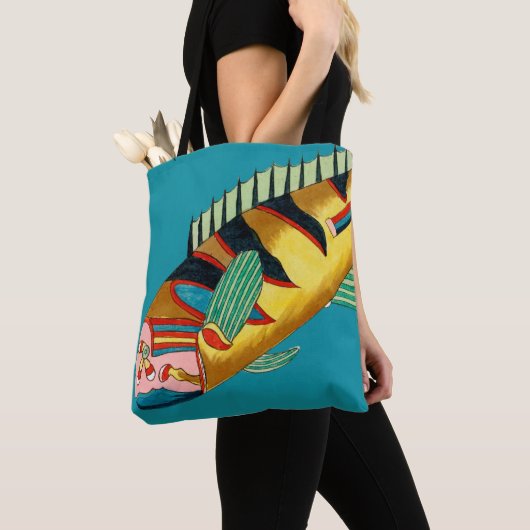 Big Yellow Fish Tote Bag (Dichtbij)