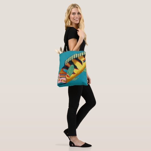 Big Yellow Fish Tote Bag (Op model)