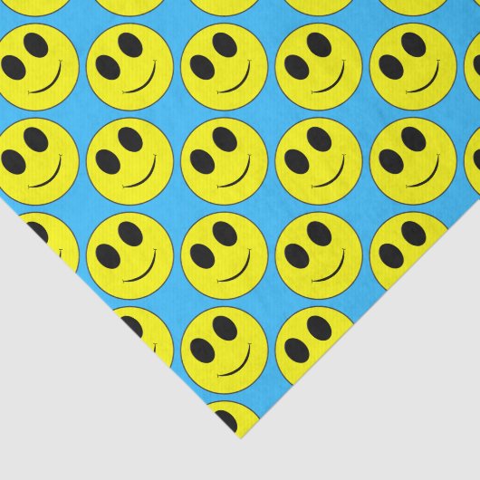 Big Yellow Happy Face Allover Tissuepapier (Detail)