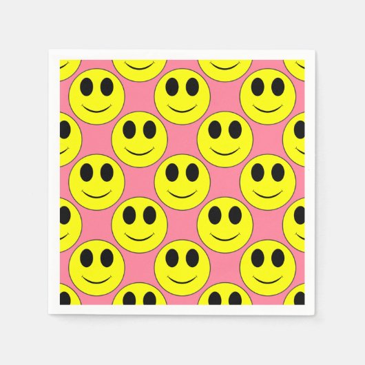 Big Yellow Happy Face Servet (Voorkant)