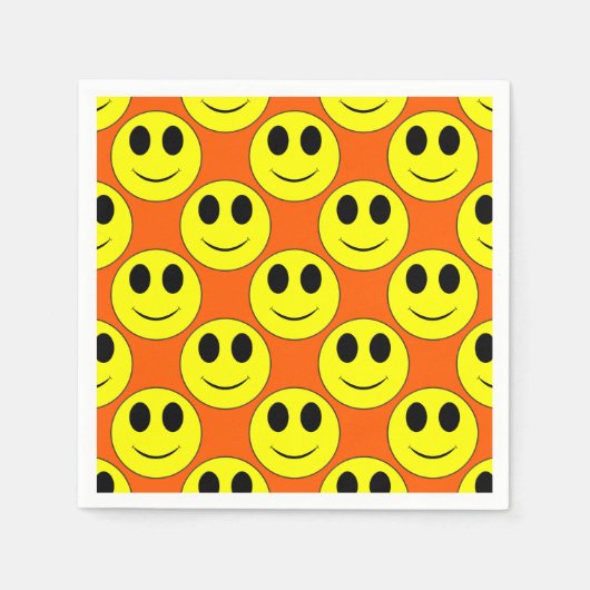 Big Yellow Happy Face Servetten (Voorkant)