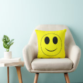 Big Yellow Happy Face-Square Sierkussen (Stoel)