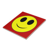 Big Yellow Happy Face Tegeltje (Zijkant)