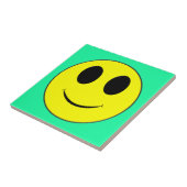 Big Yellow Happy Face Tegeltje (Zijkant)