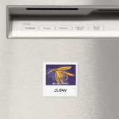 "Big Yellow May" Dish Washer Status Magnet (Insitu (Vaatwasser))