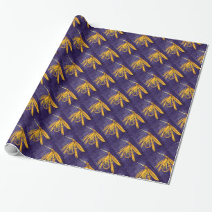 "Big Yellow May" forel fly wrapping paper Cadeaupapier